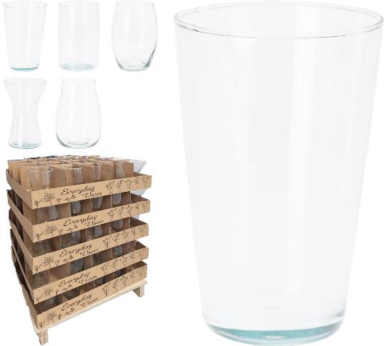 ÜVEG VÁZA 11X18CM 511131