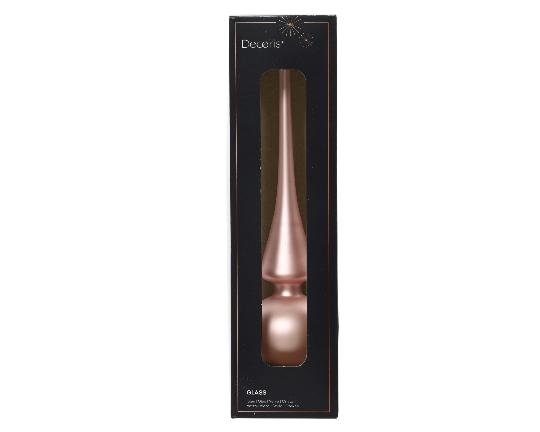 KARÁCSONYI CSUCS DISZ 26CM BLUSH PINK MATT 113539