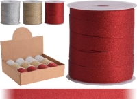 KARÁCSONYI SZALAG GLITTERES MIX 1CMX10M 177349
