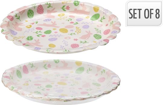 HÚSVÉTI PAPÍR TÁNYÉR X8 533733