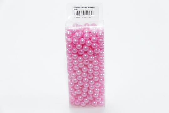 GYÖNGY 8MM 80G FÛZHETŐ  SÖTÉTPINK