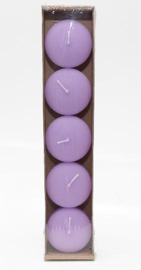 GYERTYA ÚSZÓ X5 VILÁGOSLILA