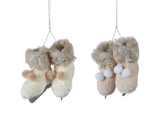 KARÁCSONYI FENYŐFA DÍSZ KORCSOLYA 13CM 513316