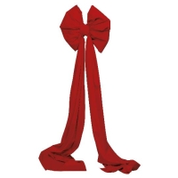 KARÁCSONYI MASNI FÉNYES BÁRSONY 48CMX180CM PIROS 5366G 08