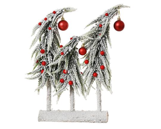 KARÁCSONYI FENYŐFA DEKOR HAVAS DÍSZÍTETT-3 681549