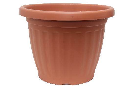 MÜANYAG CSERÉP BORDAS 40CM TÉGLA VÖRÖS