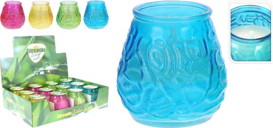 GYERTYA SZÚNYOGRIASZTÓ ÜVEGBEN 073244