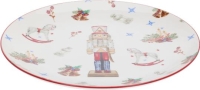 KARÁCSONYI KERÁMIA TÁNYÉR 27CM DIÓTÖRÕS 989613