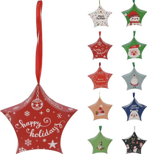 KARÁCSONYI AJÁNDÉKDOBOZ FÜGGŐ 12CM X10 090628