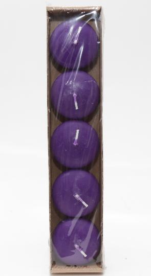 GYERTYA ÚSZÓ X5 LILA