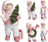 KARÁCSONYI POLY FIGURA 12CM 516506