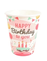 PARTY POHÁR HAPPY BIRTHDAY X10 364342