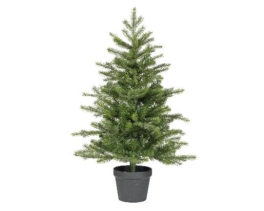 KARÁCSONYI MÛFENYŐFA 90CM CSERÉPBEN GREEN 680404