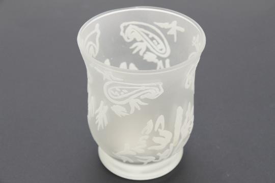 ÜVEG VAZA 9X11CM FEHÉR