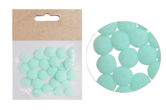 DEKOR GOLYÓ TEXTIL 1,5CM TÜRKIZ X24 068576