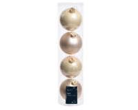 KARÁCSONYI GÖMB (4DB) 10CM PEARL 141510