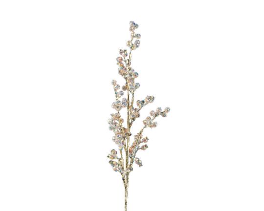 KARÁCSONYI BOGYÓS ÁG 65CM PEACH PEARL 730098