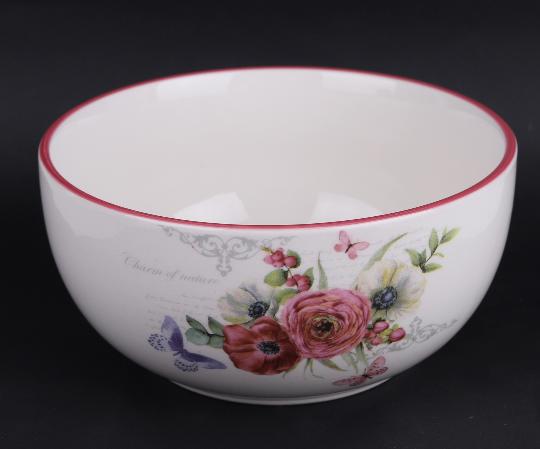 KERÁMIA MÜZLIS TÁL PINK 172616