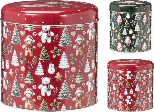 KARÁCSONYI BÁDOG DOBOZ 20X20CM 507467 II.