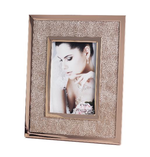 KÉPTARTÓ 19X24 MÛBŐR BARNA/ROSGOLD 496258