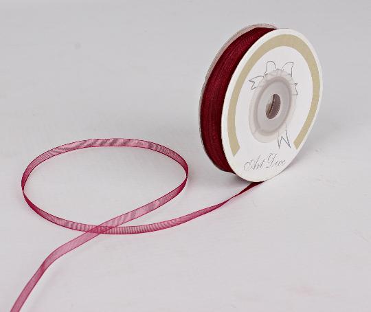 SZALAG ORGANZA 3MMX50M 479042 BORDÓ