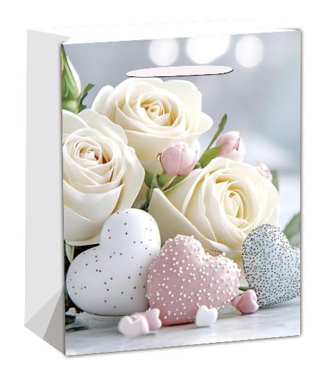 DÍSZTASAK 26X32CM RÓZSA+SZÍV 351090