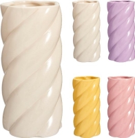 KERÁMIA VÁZA CSAVART 12X25CM 534112