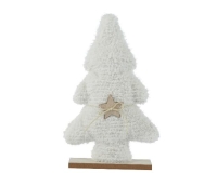 KARÁCSONYI FENYÕFA 38CM POLIÉSZTER WHITE 53768 6