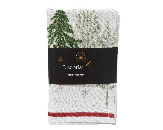 KARÁCSONYI TERÍTŐ 140X180CM FENYŐFÁS 729366