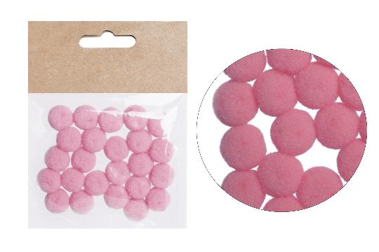 DEKOR GOLYÓ TEXTIL 1,5CM MÁLYVA X24 068579