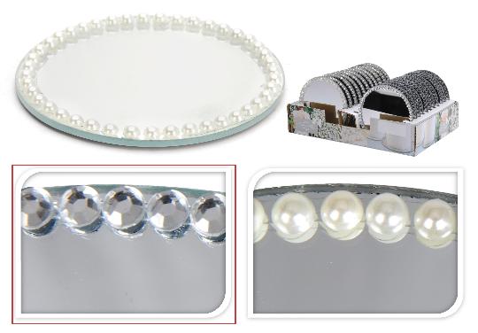 KARÁCSONYI TANYÉR ÜVEG 10CM 210783/447543/201384 ÜVEG KŐVEL