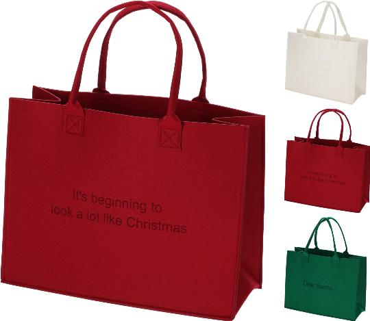 KARÁCSONYI FILC TÁSKA 44X34CM 989275