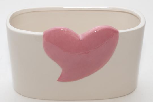 KERÁMIA KASPÓ SZÍVES 20X10CM ES10071