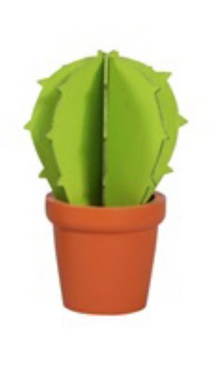 DEKOR KAKTUSZ CSERÉPBEN 8X13CM VILÁGOSZÖLD 352209