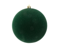 KARÁCSONYI GÖMB (12DB) 6CM FLOKKOLT PINE GREEN 026408