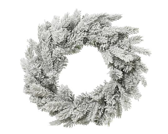 KARÁCSONYI KOSZORÚ 50CM HAVAS GREEN WHITE 680863