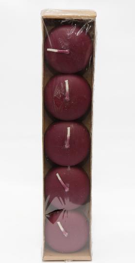 GYERTYA ÚSZÓ X5 BURGUNDY VÖRÖS