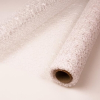 DEKOR ANYAG HÁLO VALENSZ 50CMX4,5M GLITTERES FEHÉR