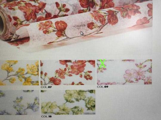 DEKOR ANYAG SIZOFLOR OLASZ 51 CM X9M 0985