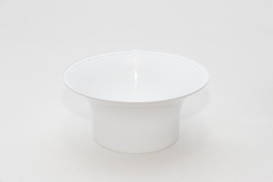 MÛANYAG VIRÁGTÁL 20CM KEHELY FEHÉR