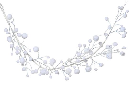 KARÁCSONYI GIRLAND BOGYÓS CSILLOGÓS 95CM 730078