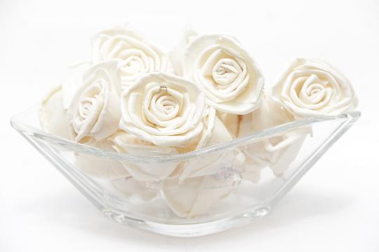 SZÁRAZ MING RÓZSAFEJ FEHÉR 6CM