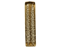 KARÁCSONYI GYERTYA FENYÕ 2,5X25CM X2 GOLD 200119