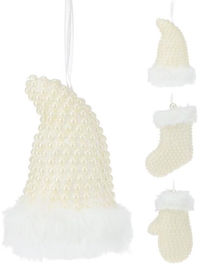 KARÁCSONYI AKASZTÓS DÍSZ MIX PEARL 060422