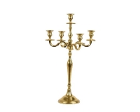 KARÁCSONYI GYERTYATARTÓ 5 ÁGAS 60CM GOLD 202019