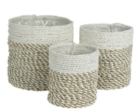 KOSÁR FONOTT FEHÉR-BARNA 15X17CM 872280 III.