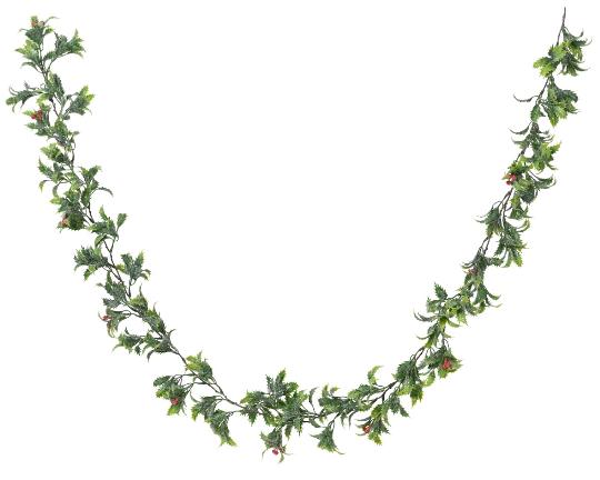 KARÁCSONYI GIRLAND BOGYÓS/LEVELES 180CM 724924