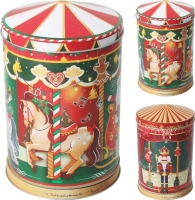 KARÁCSONYI ZENÉLÕ FÉM DOBOZ 505241