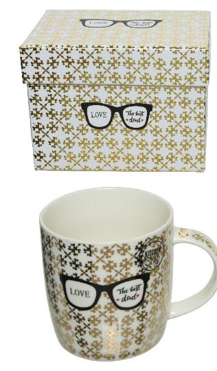 KERÁMIA BÖGRE SZEMÜVEGES DÍSZDOBOZBAN 825262