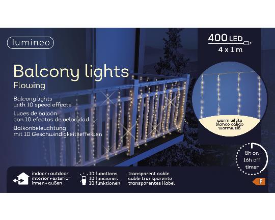KARÁCSONYI ÉGŐSOR 400 LEDES FÜGGÖNY W.WHITE TRANS WIRE 49